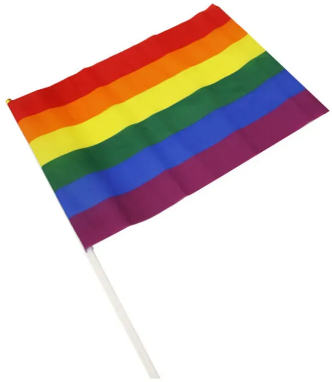 PRIDE - LGBT-FLAGGE GROßER WIMPEL