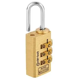 Burg Wächter Vorhängeschloss Combi-Lock 80 15M gold, 1 St.