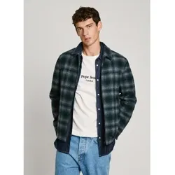Pepe Jeans für Herren. PM403055 Marrington Jacke blau (XL), Lässig, Wolle