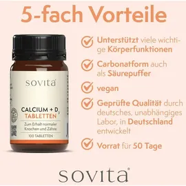 Sovita beauty Calcium + D3 Tabletten 100 St.