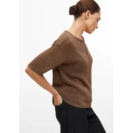 s.Oliver Strickpullover mit Glitzergarn Braun L