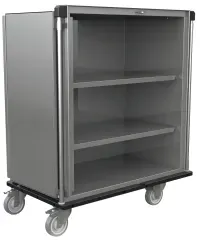 novocal Sterilgut-Transportwagen mit festen Edelstahl-Fachböden CI-STGW-FB-2 , Maße(BxTxH): 126 x 71 x 147 cm, CI-STGW-FB-2