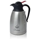 Promis Thermosflasche schwarz/silber 2 l