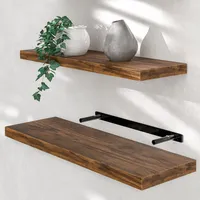 CASARIA Hängeregal 70 cm x 23 cm x 3,8 cm Dunkle Eiche