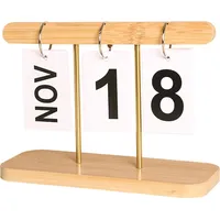 Holz-Flip-Kalender mit großer Zahlenanzeige, Home-Office-Dekor, stehend, wiederverwendbar, ewiger Desktop-Tageskalender, Fotografie-Requisiten, Ho...