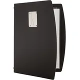 SecurIT® Securit Rio A4Weinkarten-Mappe mit einem doppelseitigen Einleger, Schwarz