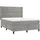 vidaXL Boxspringbett 140 x 200 cm Hellgrau