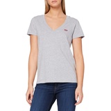 Levis Levi's Damen Perfect V-Neck T-Shirt,Starstruck Heather Grey,XS