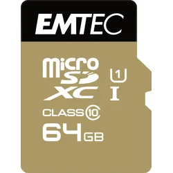 EMTEC Gold+ - Flash-Speicherkarte (SD-Adapter inbegriffen)