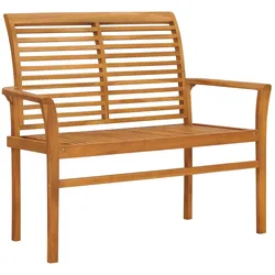 Gartenbank 112 cm Massivholz Teak