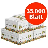 infowerk Druckerpapier Kopierpapier 35000 Blatt A4 80g Hochweiß PEFC-Zertifikat