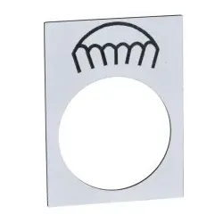 Schneider Electric ZB2BY4933 Bezeichnungsschild, 30x40mm, weiß, langsam
