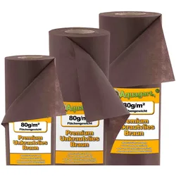81m2 Gartenvlies Unkrautvlies Mulchvlies 80g 1,8m breit braun