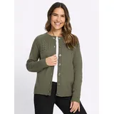 Sieh an! Strickjacke in Khaki 54