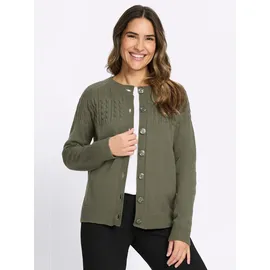 Sieh an! Strickjacke in Khaki 54