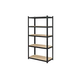 Songmics Lagerregal 50 cm x 100 cm x 200 cm Schwarz