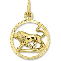 Sternzeichenanhänger ONE ELEMENT "Sternzeichen Anhänger aus 333 Gelbgold", gold, Schmuckanhänger, Damen, Löwe im Setmit Halskette, Steinbock, Gelbgold 333 Gold, Gelbgold 333, Gold, das perfekte Geburtstagsgeschenk für Frau und Mann