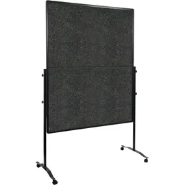 Legamaster Moderationswand klappbar 120 x 150 cm anthrazit