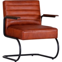 GUTMANN FACTORY Loungesessel »Barcelona«, Ledersessel, Relaxsessel, cognacfarben, , braun