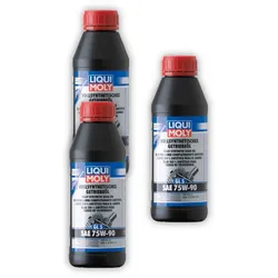 3x 500ml LIQUI MOLY 1413 Vollsynthetisches Getriebeöl (GL5) SAE 75W-90 Getriebe