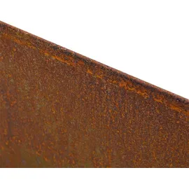 Estexo Beeteinfassung Beetumrandung Quadrat 2er Set Edel-Rost Hochbeet Cortenstahl