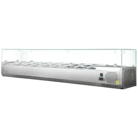 Skyrainbow Kühlaufsatzvitrine GN 1/4, 180 x 34