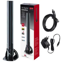 Maclean Brackets Maclean MCTV-930 Zimmerantenne TV Radio Antenne HDTV DVB-T2 DVB-T LTE DAB UKW 100dBμV Verstärker Digital Terrestrisch