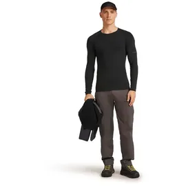 Icebreaker Merino Blend 260 Seamless Langarm-baselayer Schwarz L