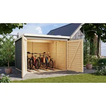 Karibu Fahrradgarage 4 Stellplätze grau