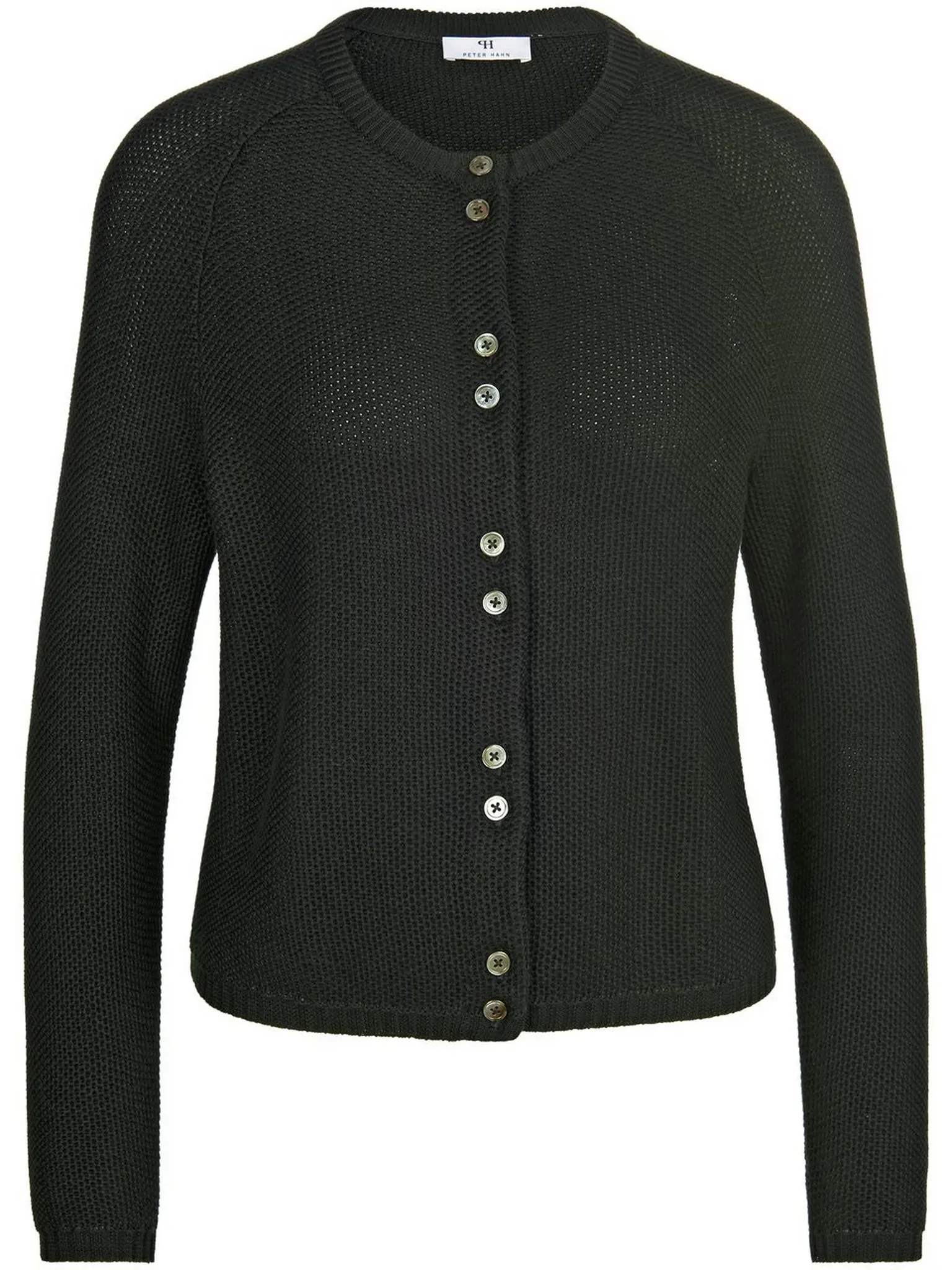 Le cardigan 100% coton  Peter Hahn noir