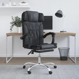 vidaXL Bürostuhl mit Massagefunktion Kunstleder Schwarz