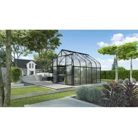 Vitavia Gewächshaus Diana 8300 Schwarz 8,3 m2 inkl. Fundament