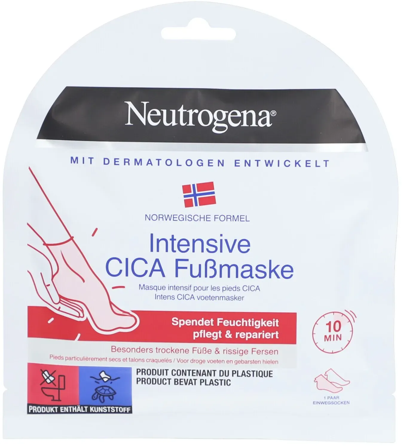 Neutrogena® Norwegische Formel Intensive Cica Fußmaske