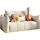 WFL GROUP Kindersofa Lilo 120 x 150 cm Cordstoff weiß