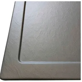 SANOTECHNIK Rundduschwanne SANOTECHNIK, grau, B:80cm H:4cm T:80cm, Duschwannen, mit Steineffekt, LxBxH: 80x80x4 cm