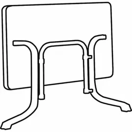 Sieger Boulevard-Klapptisch mit vivodur-Platte 140 x 90 x 73 cm graphit/schieferdekor anthrazit
