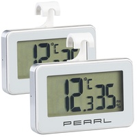 Digitales Kühlschrank-Thermometer und -Hygrometer mit Haken, 2er-Set