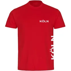 multifanshop Kinder T-Shirt - Köln - Brust & Seite - Druck weiß - Kind