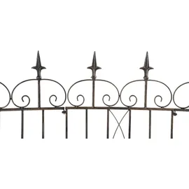 CLP Gartenzäune Mangold 4er Set 60 x 30 cm Bronze