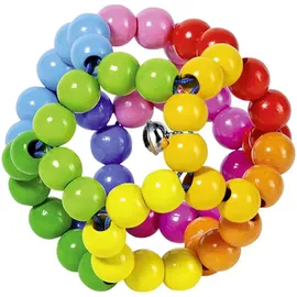 GoKi Greifling Elastik Regenbogenball mehrfarbig