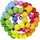 GoKi Greifling Elastik Regenbogenball mehrfarbig