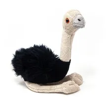 Cornelißen Stofftier Strauss 25 cm, Polyester, waschbar - Creme