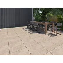 Euro Stone Terrassenplatte Feinsteinzeug braun 60 x 60 x 2 cm 2 St.