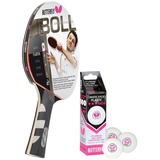 Butterfly Timo Boll Platin Tischtennisschläger + 3*** TT Bälle bunt No Size