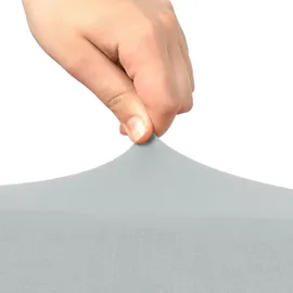 Beautissu Stehtischhusse Stretch Silber Ø 70 cm 5er Set