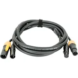 DAP AUDIO Hybridkabel 3-poliger XLR - DMX / Stromversorgung 1,5m (1.50 m)
