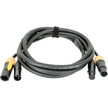 DAP AUDIO Hybridkabel 3-poliger XLR - DMX / Stromversorgung 1,5m (1.50 m)