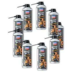 9x 400ml LIQUI MOLY 6055 Kettenspray Schmiermittel Bike Fahrrad Kette Fett