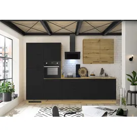 BASIC by Balculina Küchenzeile Laureen 310 cm schwarz