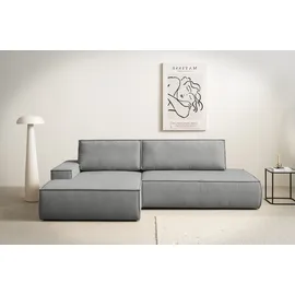 OTTO home Eckcouch Cord 2-Sitzer Grau